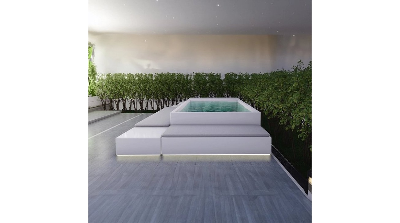 Piscina Prefabricada con Sofá vista 1