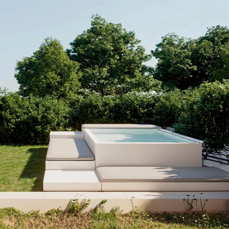 Piscina Prefabricada con Sofá vista 2